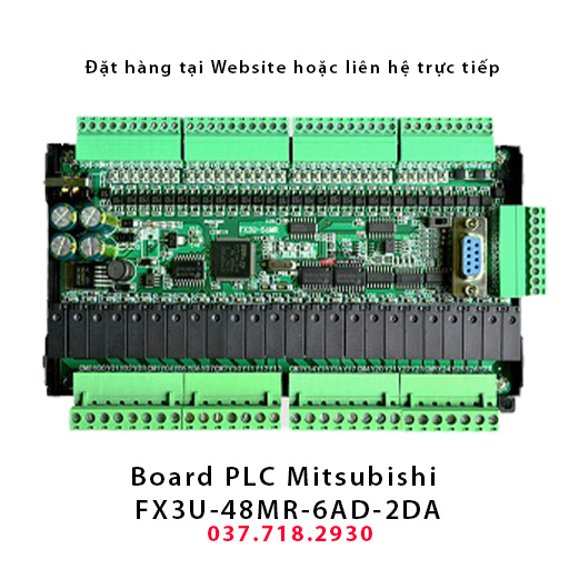 Board-PLC-Mitsubishi-FX3U-48MR-6AD-2DA